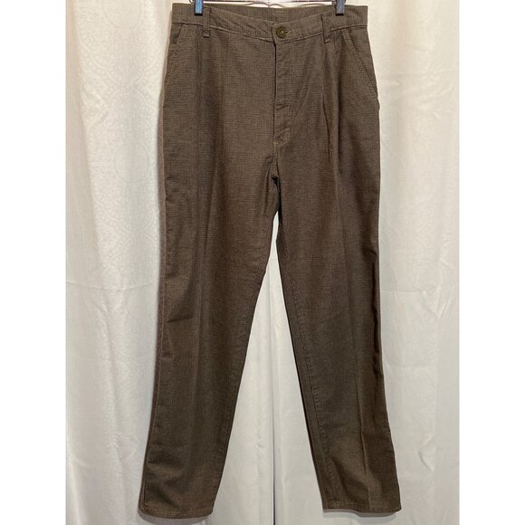 Wrangler Mens Brown Casual Pants Size 30x32 Mid-Rise Button Closure Lightweight - Picture 1 of 10